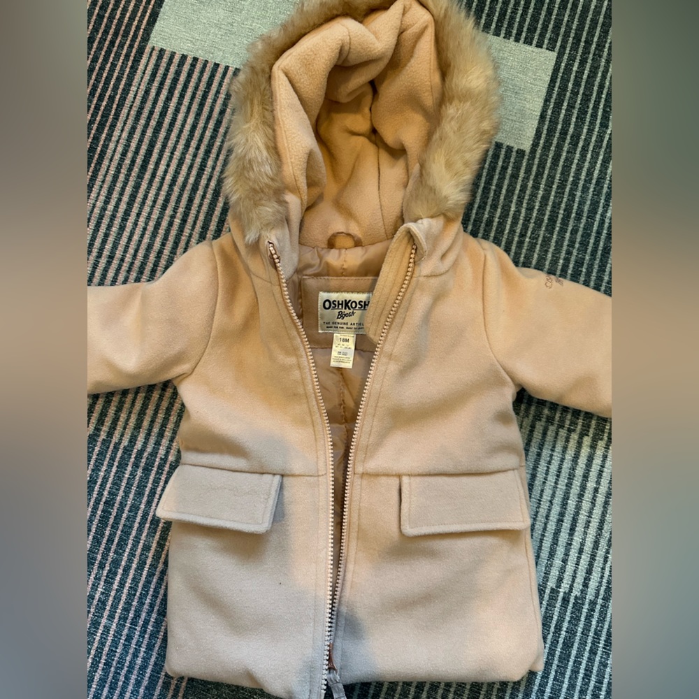 OshKosh B'gosh Tan Pea Coat for Kids